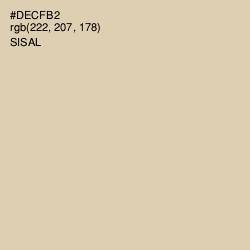 #DECFB2 - Sisal Color Image