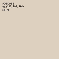 #DED0BE - Sisal Color Image