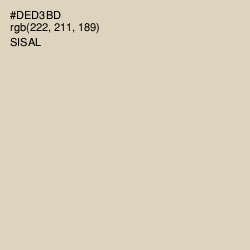 #DED3BD - Sisal Color Image
