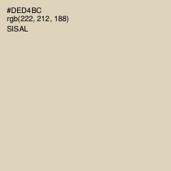 #DED4BC - Sisal Color Image