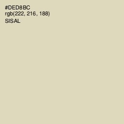 #DED8BC - Sisal Color Image