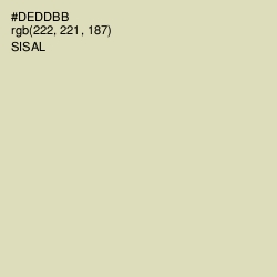 #DEDDBB - Sisal Color Image