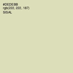 #DEDEBB - Sisal Color Image