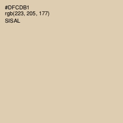#DFCDB1 - Sisal Color Image