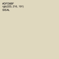 #DFD8BF - Sisal Color Image