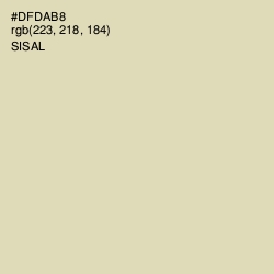 #DFDAB8 - Sisal Color Image