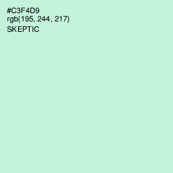 #C3F4D9 - Skeptic Color Image
