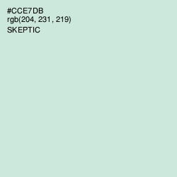 #CCE7DB - Skeptic Color Image