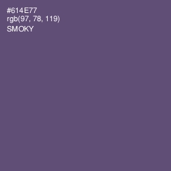 #614E77 - Smoky Color Image