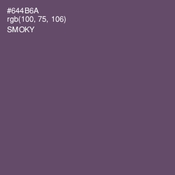#644B6A - Smoky Color Image