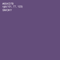 #654D7B - Smoky Color Image