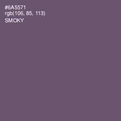 #6A5571 - Smoky Color Image