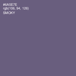 #6A5E7E - Smoky Color Image