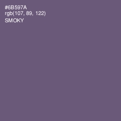 #6B597A - Smoky Color Image