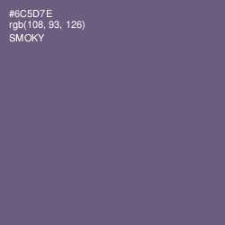 #6C5D7E - Smoky Color Image