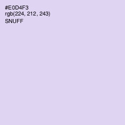 #E0D4F3 - Snuff Color Image
