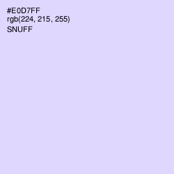 #E0D7FF - Snuff Color Image