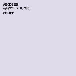 #E0DBEB - Snuff Color Image