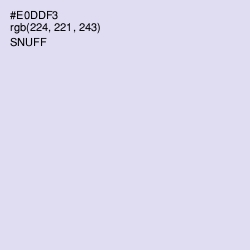 #E0DDF3 - Snuff Color Image