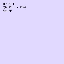#E1D9FF - Snuff Color Image