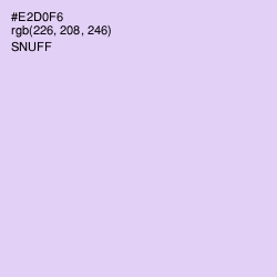 #E2D0F6 - Snuff Color Image