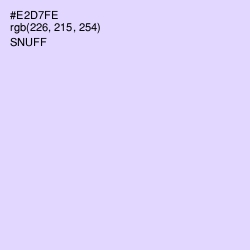 #E2D7FE - Snuff Color Image