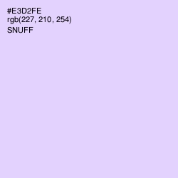 #E3D2FE - Snuff Color Image