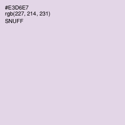 #E3D6E7 - Snuff Color Image