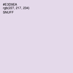 #E3D9EA - Snuff Color Image