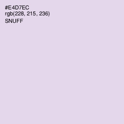 #E4D7EC - Snuff Color Image