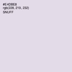 #E4DBE8 - Snuff Color Image