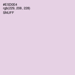 #E5D0E4 - Snuff Color Image