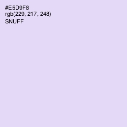 #E5D9F8 - Snuff Color Image