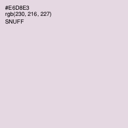 #E6D8E3 - Snuff Color Image