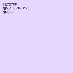 #E7D7FF - Snuff Color Image
