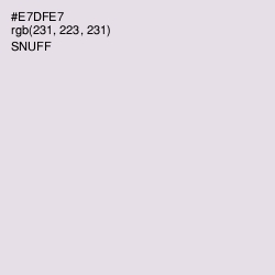 #E7DFE7 - Snuff Color Image