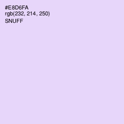 #E8D6FA - Snuff Color Image