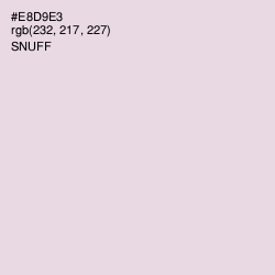 #E8D9E3 - Snuff Color Image