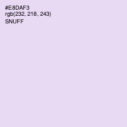 #E8DAF3 - Snuff Color Image