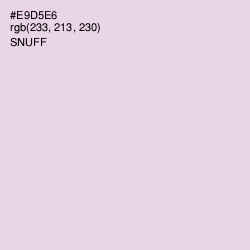 #E9D5E6 - Snuff Color Image