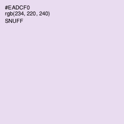 #EADCF0 - Snuff Color Image