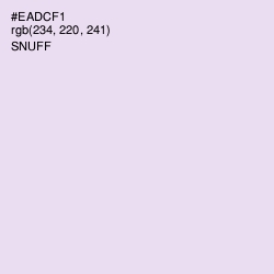 #EADCF1 - Snuff Color Image