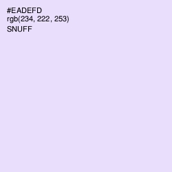 #EADEFD - Snuff Color Image