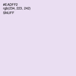 #EADFF2 - Snuff Color Image
