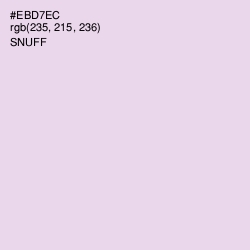 #EBD7EC - Snuff Color Image