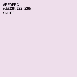 #EEDEEC - Snuff Color Image