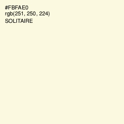 #FBFAE0 - Solitaire Color Image