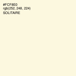 #FCF8E0 - Solitaire Color Image