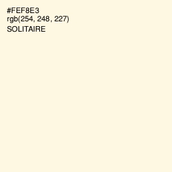 #FEF8E3 - Solitaire Color Image