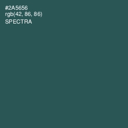 #2A5656 - Spectra Color Image